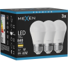 Mexen Nova 3x LED крушка E27, G45, 8W, Топла - 3000K, 840 lm - L101-E27-0830-01x03