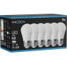 Mexen Nova 6x LED крушка E27, G45, 8W, неутрална - 4000K, 840 lm - L101-E27-0840-01x06