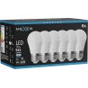Mexen Nova 6x LED крушка E27, G45, 9W, Студена - 6500K, 945 lm - L101-E27-0965-01x06