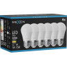 Mexen Nova 6x LED крушка E27, G45, 10W, Топла - 3000K, 1055 lm - L101-E27-1030-01x06