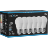 Mexen Nova 6x LED крушка E27, G45, 10W, Студена - 6500K, 1055 lm - L101-E27-1065-01x06