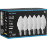 Mexen Nova 6x LED крушка E14, C37, 1W, Неутрална - 4000K, 105 lm - L102-E14-0140-01x06