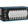 Mexen Nova 10x LED крушка E14, C37, 1W, Студена - 6500K, 105 lm - L102-E14-0165-01x10