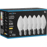 Mexen Nova 6x LED крушка E14, C37, 6W, Топло - 3000K, 630 lm - L102-E14-0630-01x06