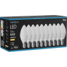 Mexen Nova 10x LED крушка E14, C37, 6W, Топла - 3000K, 630 lm - L102-E14-0630-01x10