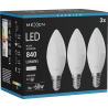 Mexen Nova 3x LED крушка E14, C37, 8W, Неутрална - 4000K, 840 lm - L102-E14-0840-01x03