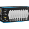 Mexen Nova 10x LED крушка E14, C37, 10W, Топло - 3000K, 1055 lm - L102-E14-1030-01x10