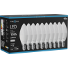 Mexen Nova 10x LED крушка E14, C37, 10W, неутрална - 4000K, 1055 lm - L102-E14-1040-01x10