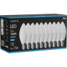 Mexen Nova 10x LED крушка E14, C37, 10W, Студена - 6500K, 1055 lm - L102-E14-1065-01x10