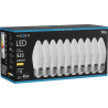 Mexen Nova 10x LED крушка E27, C37, 5W, Топла - 3000K, 525 lm - L102-E27-0530-01x10