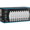 Mexen Nova 10x LED крушка E27, C37, 5W, Студена - 6500K, 525 lm - L102-E27-0565-01x10