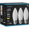 Mexen Nova 3x LED крушка E27, C37, 8W, Топла - 3000K, 840 lm - L102-E27-0830-01x03