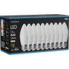 Mexen Nova 10x LED крушка E27, C37, 8W, Топла - 3000K, 840 lm - L102-E27-0830-01x10