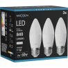 Mexen Nova 3x LED крушка E27, C37, 8W, Неутрална - 4000K, 840 lm - L102-E27-0840-01x03