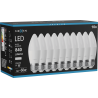 Mexen Nova 10x LED крушка E27, C37, 8W, Неутрална - 4000K, 840 lm - L102-E27-0840-01x10