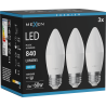 Mexen Nova 3x LED крушка E27, C37, 8W, Студена - 6500K, 840 lm - L102-E27-0865-01x03