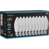 Mexen Nova 10x LED крушка E27, C37, 8W, Студена - 6500K, 840 lm - L102-E27-0865-01x10