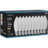 Mexen Nova 10x LED крушка E27, C37, 10W, Топла - 3000K, 1055 lm - L102-E27-1030-01x10