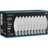 Mexen Nova 10x LED крушка E27, C37, 10W, Неутрална - 4000K, 1055 lm - L102-E27-1040-01x10