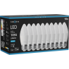 Mexen Nova 10x LED крушка E27, C37, 10W, Студена - 6500K, 1055 lm - L102-E27-1065-01x10