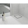Mexen Flat-Q M13 квадратен подов сифон 15 x 15 см, инокс - 1010015