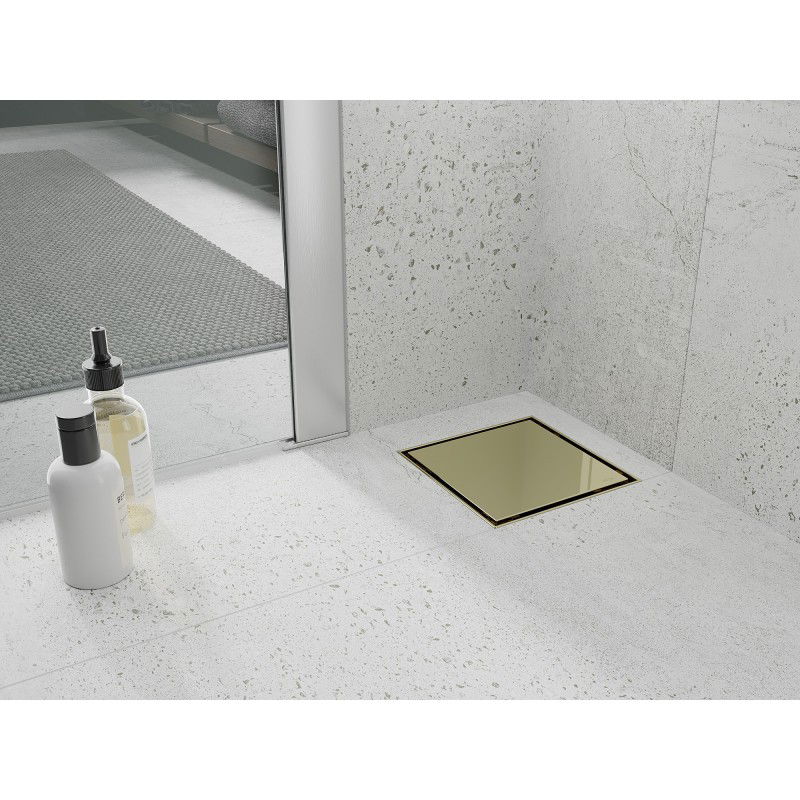 Mexen Flat-Q M13 подов квадрат 15 x 15 cm, златен - 1510015