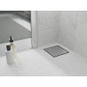 Mexen Flat-Q M13 подов сифон квадратен 25 x 25 см, инокс - 1010025