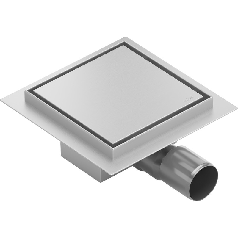 Mexen Flat-Q M13 подов сифон квадратен 25 x 25 см, инокс - 1010025