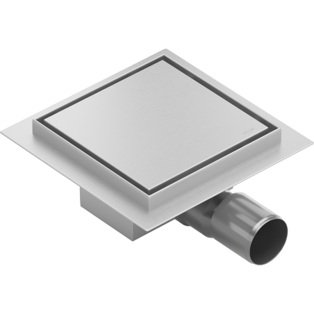 Mexen Flat-Q M13 подов сифон квадратен 25 x 25 см, инокс - 1010025