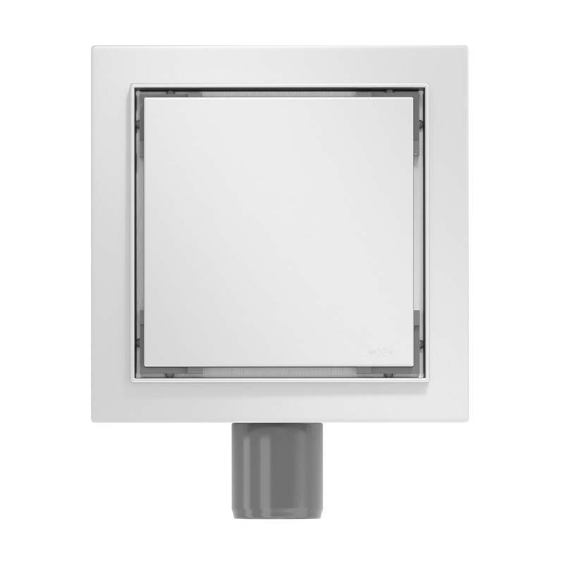 Mexen Flat-Q M13 подов сифон квадратен 25 x 25 см, инокс - 1010025