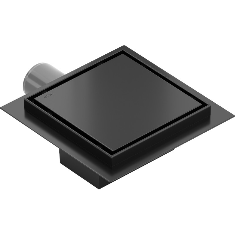 Mexen Flat-Q Квадратен подов сифон M13 25 x 25 см, черен - 1710025