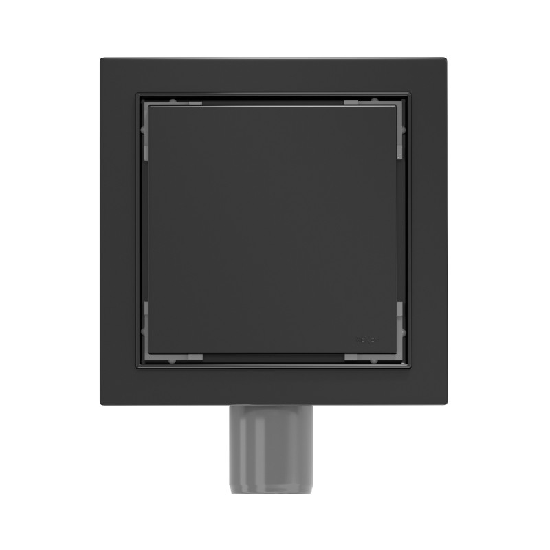 Mexen Flat-Q M13 квадратен подов сифон 20 x 20 см, черен - 1710020