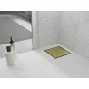 Mexen Flat-Q M13 квадратен подов сифон 15 x 15 см, златен четкан - 1A10015