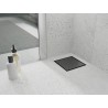 Mexen Flat-Q M13 квадратен подов сифон 15 x 15 cm, четкан пистолетно сиво - 1E10015