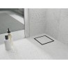 Mexen Flat-Q M13 квадратен подов сифон 15 x 15 cm, четкан пистолетно сиво - 1E10015