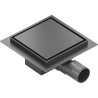 Mexen Flat-Q M13 квадратен подов сифон 15 x 15 cm, четкан пистолетно сиво - 1E10015