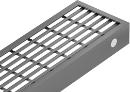Mexen Flat M33 капак за линеен отток 60 см, четка gun gray - 1E33060