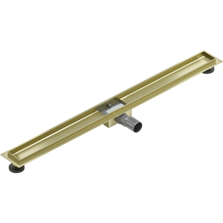 Mexen Flat корпус за линейно оттичане 90 cm, златисто четкан - 1A15090