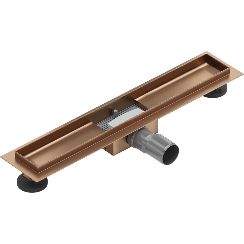 Mexen Flat корпус за линеен отвод 60 см, четкана мед - 1C15060