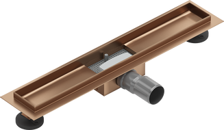 Mexen Flat корпус за линеен отвод 60 см, четкана мед - 1C15060