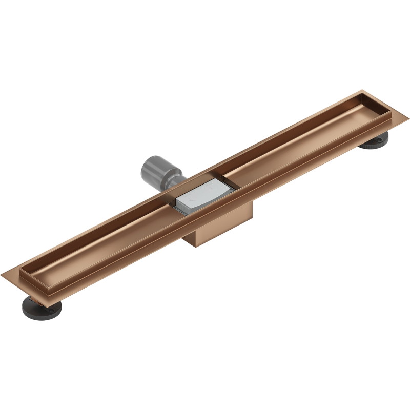 Mexen Flat корпус за линеен сифон 80 см, четкана мед - 1C15080