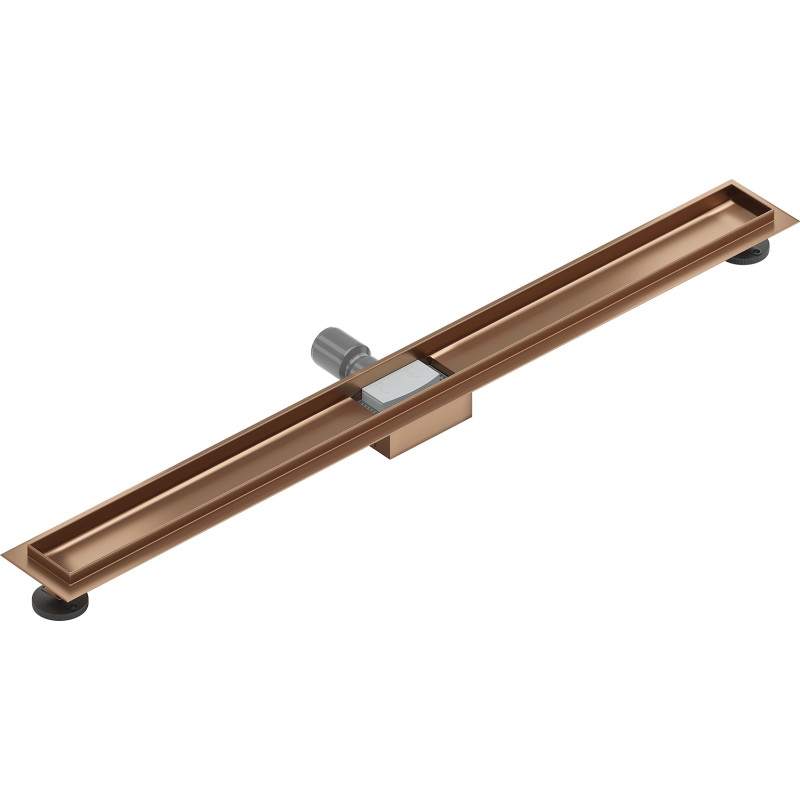 Mexen Flat корпус за линеен отвод 90 см, матирана мед - 1C15090