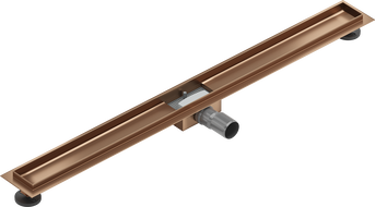 Mexen Flat корпус за линейно оттичане 100 см, четкана мед - 1C15100