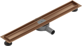 Mexen Flat 360° корпус за линеен сифон въртящ се 50 см, четкана мед - 1C40050