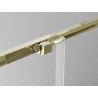 Mexen Exo-S Duo 3S кабина за душ 3-стенна плъзгаща 200x90 cm, прозрачна, златна