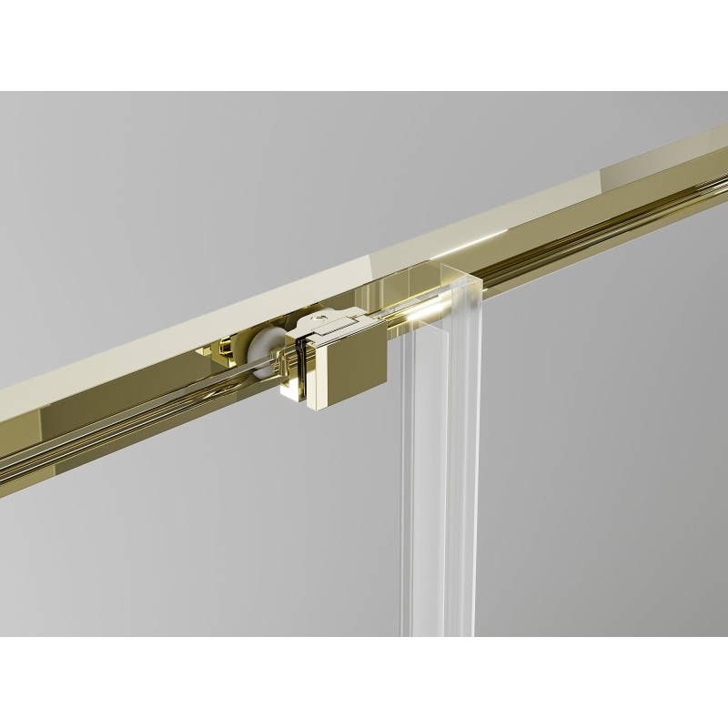 Mexen Exo-S Duo 3S 3-стенна плъзгаща се душ кабина 130 x 100 см, прозрачна, златна