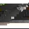 Mexen Enzo гранитна мивка 1-коморна с отцеждач 576 x 465 mm, черен, черен сифон - 6506571005-77-B