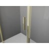 Mexen Exo-S 3S душ кабина 3-стенна плъзгаща се 90 x 110 см, прозрачна, златиста