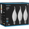 Mexen Nova 3x LED крушка свещ E14, C37, 5W, Студена - 6500K, 525 lm - L106-E14-0565-01x03
