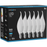 Mexen Nova 6x LED крушка пламък E14, C37, 8W, Студена - 6500K, 840 lm - L106-E14-0865-01x06